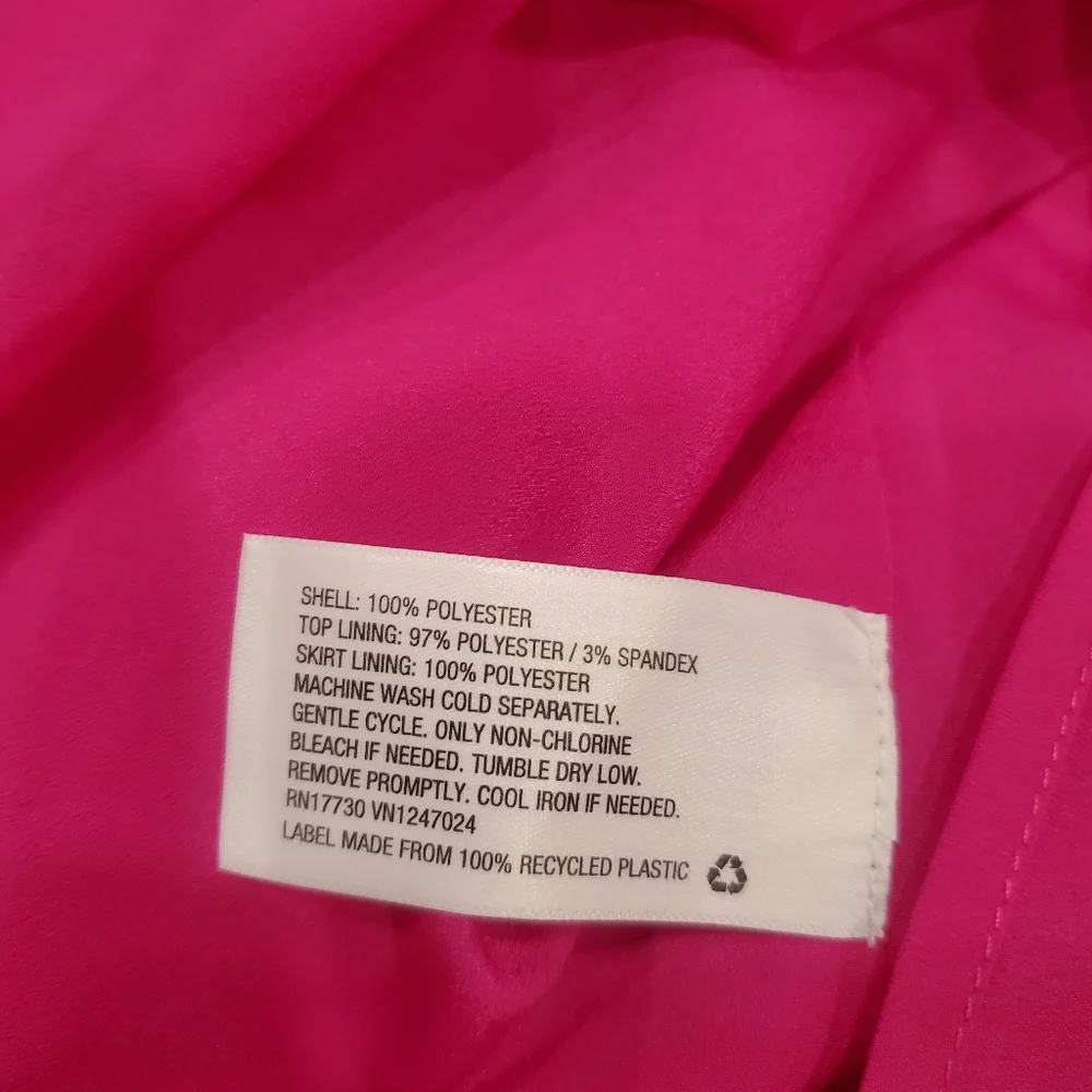 Women's Pleated Dress CUSHNIE x Target Pink/Red Size 6 NWT - Picture 7 of 11